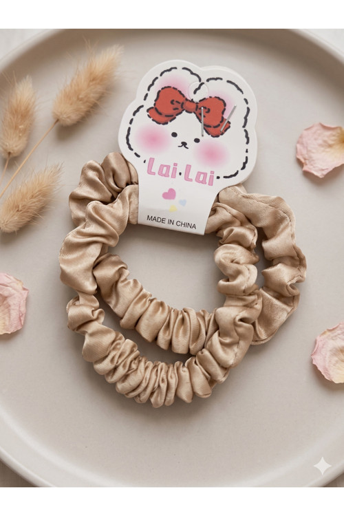 Soft Renk Estetik Büzgülü Lastik Saç Tokası - Şık ve Rahat Scrunchie