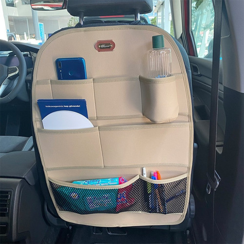 Audi A4 Cabrio Deri Koltuk Arkası Düzenleyici Koruyucu Bej 1 Adet ŞHN