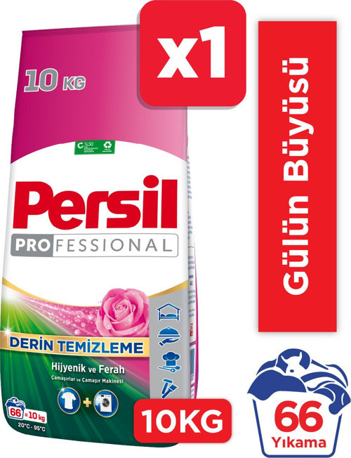 10 kg Toz Çamaşır Deterjanı Gülün Büyüsü (66 Yıkama)