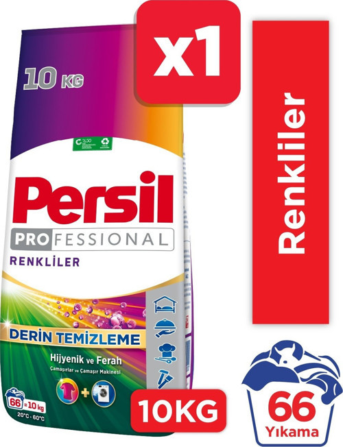 10kg Toz Çamaşır Deterjanı Renkliler (66 Yıkama)
