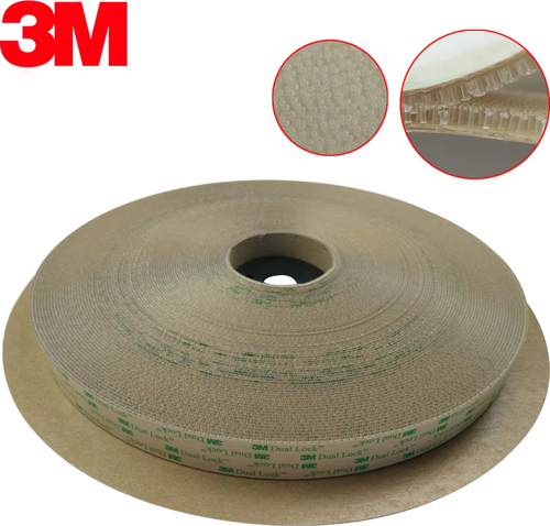 SJ4570 Şeffaf Cırt Dual Lock Yapışkanlı Cırt 1000 Kez Açılıp Kapanabilir 25mm x 45.7mt