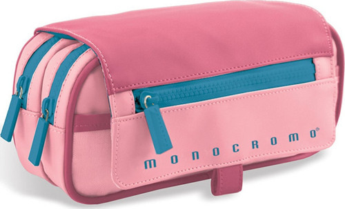 Monocromo İki Bölmeli Kalem Çantası Pastel Pembe 270652