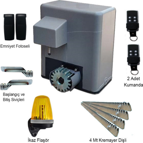 600Kg Yana Kayar Otomatik Bahçe Kapı Motoru Garaj Motoru (Set)