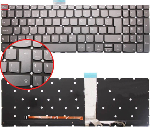 Lenovo İdeapad 5-15ITL05, 82fg Klavye Aydınlatmalı Işıklı Tuştakımı