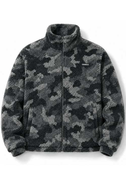 Oversize Peluş Erkek İçi Polarlı Tam Fermuarlı Sherpa Sonbahar Kış Kadın Polar Sweatshirt OVERSIZE-PELUS