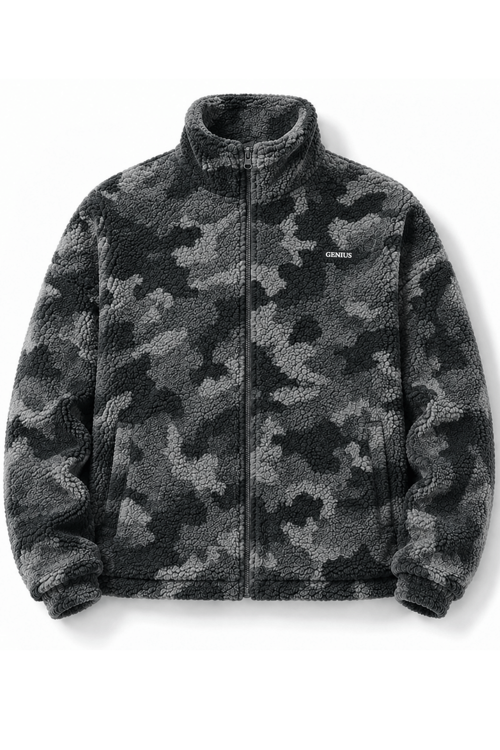 Oversize Peluş Erkek İçi Polarlı Tam Fermuarlı Sherpa Sonbahar Kış Kadın Polar Sweatshirt OVERSIZE-PELUS