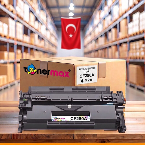 HP LaserJet Pro 400 M401dne Muadil Toner Çipli CF280A 20'li
