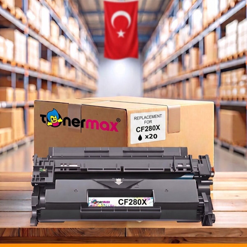 HP LaserJet Pro 400 M401dw Muadil Toner Çipli CF280X 20'li