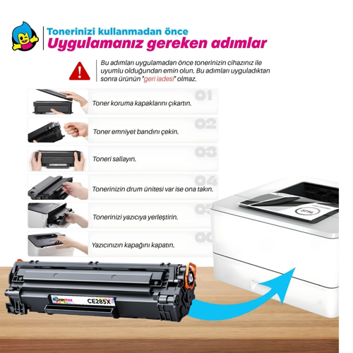 Hp CE285X / P1102 / M1122 / M1212NF / M1132 Muadil Toner - 2200 Sayfa