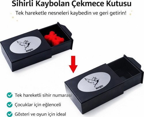 Herşeyi Kaybeden Sihirli Kutu Sihirli Çekmece 3x10x7 cm