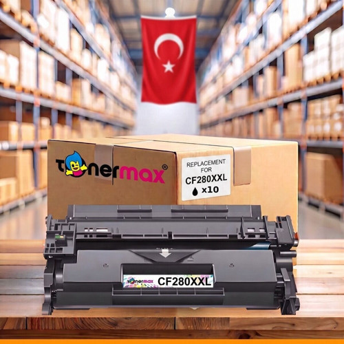HP LaserJet Pro 400 M401d Muadil Toner Çipli CF280XXL 10'lu