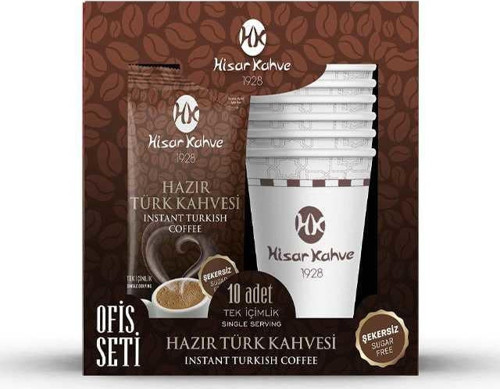 Hazır Türk Kahvesi Ofis Seti Şekersiz 10lu Diğer