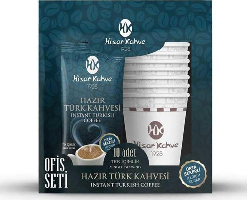 Hazır Türk Kahvesi Ofis Seti Orta Ş 10lu Diğer