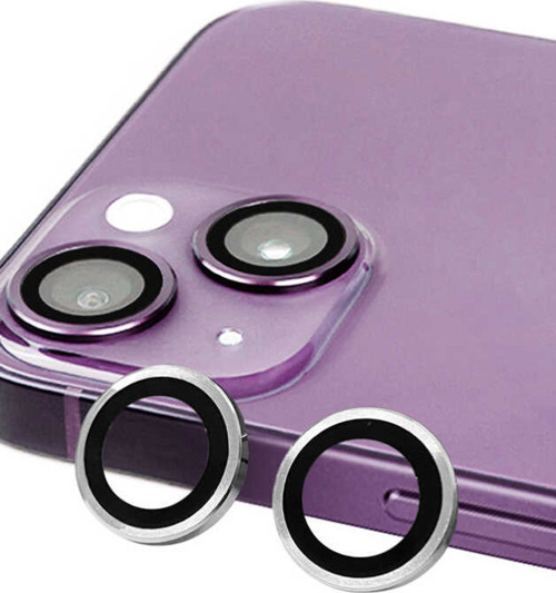iPhone 14 Plus Raze Metal Kamera Lens - Gümüş