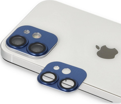 iPhone 11 Pers Alüminyum Kamera Lens - Lacivert