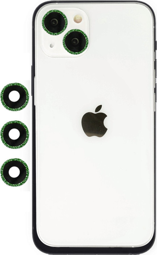 iPhone 14 Shine Kamera Lens - Yeşil