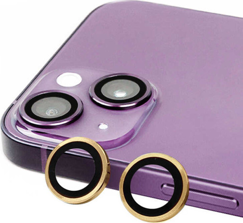 iPhone 15 Plus Raze Metal Kamera Lens - Sarı