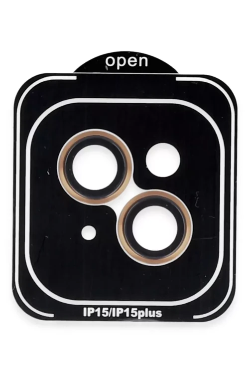 İphone 15 Pvd Metal Kamera Lens - Turuncu