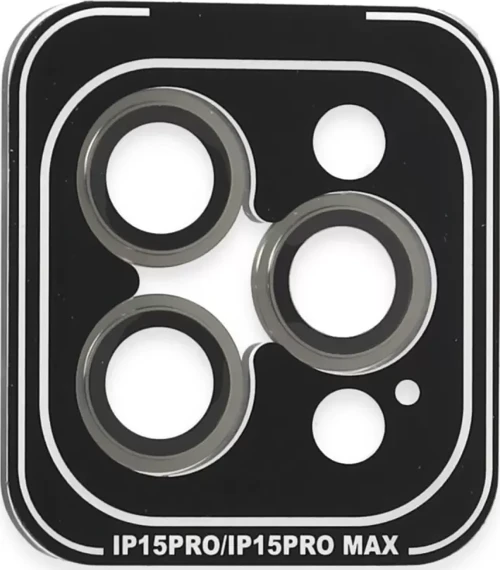 İphone 15 Pro Max Pvd Metal Kamera Lens - Gri
