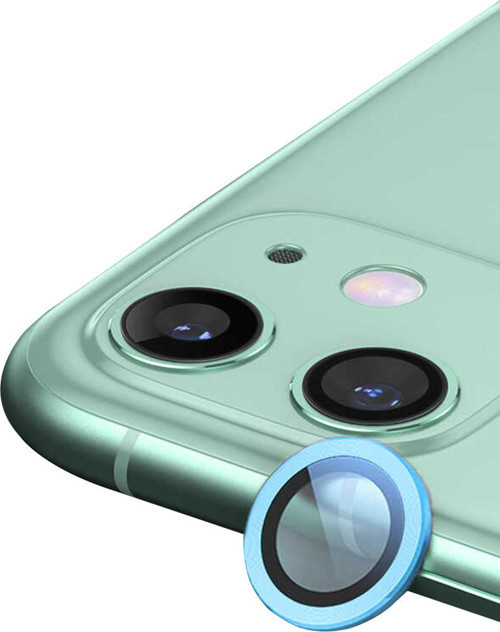 iPhone 12 Mini Raze Metal Kamera Lens - Mavi