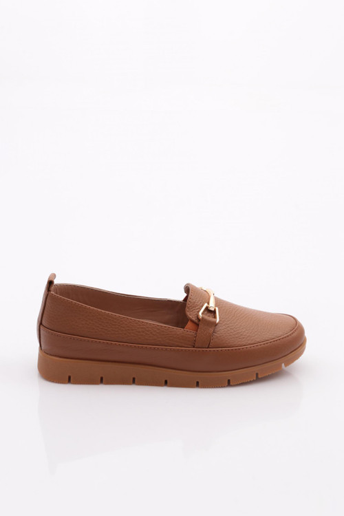 2274-4 Kadin Aksesuarli Loafer Ayakkabi