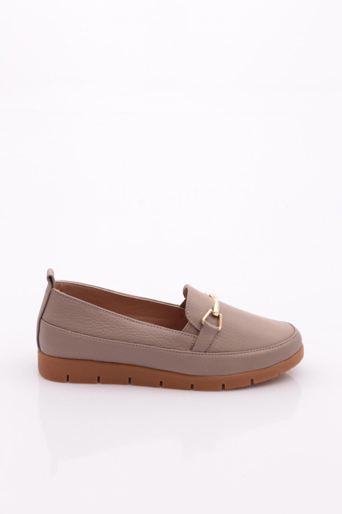 2274-4 Kadin Aksesuarli Loafer Ayakkabi