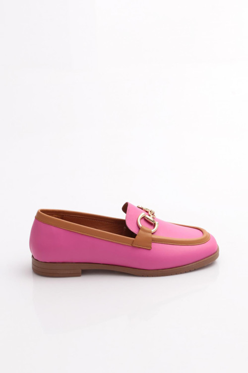 07-1 Kadin Aksesuarli Loafer Ayakkabi
