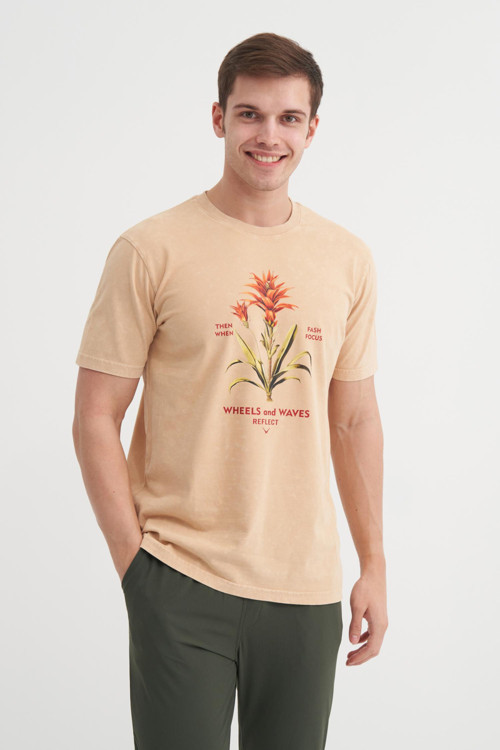 4046 Erkek Bisiklet Yaka T-Shirt