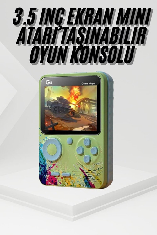 Game Box 500 Retro Oyunlu Mini Taşınabilir Oyun Konsolu - 3 İnç