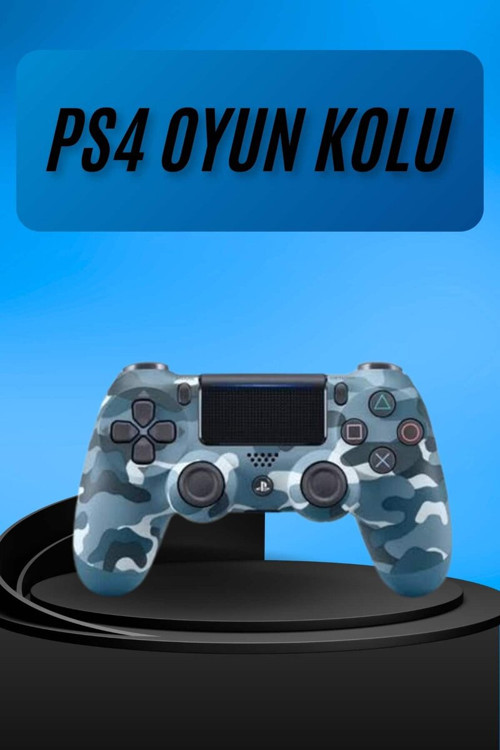 PS4 Joystick Oyun Kolu - Titreşimli, Uzun Pil Ömrü, USB Şarjlı ve Dokunmatik Kontrol