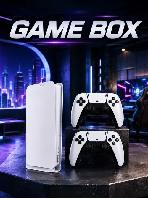 Game Box 3D Çift Oyun Kolu 4K HD Ekran 20000+ Oyun Seçeneği 2.4G Kablosuz Retro Oyun Konsolu
