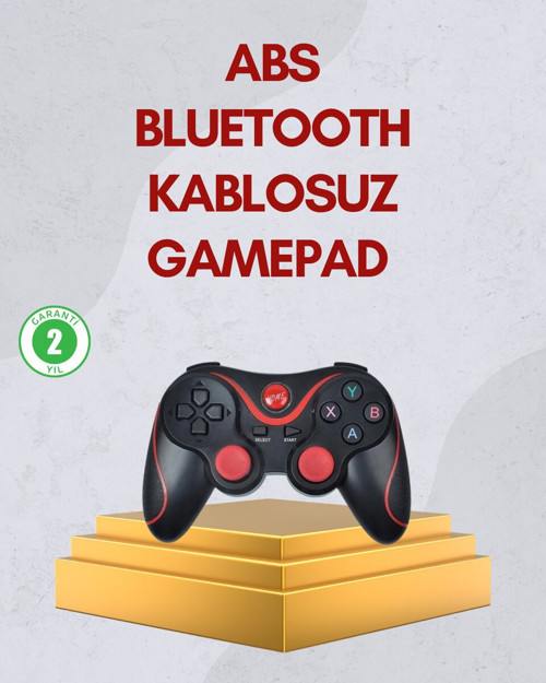 Ergonomik Kablosuz Bluetooth Gamepad - Titreşimli, 10m Kesintisiz Bağlantı
