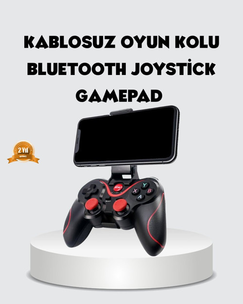 Kablosuz Bluetooth Gamepad - Tek Cihaz Destekli, Ergonomik Oyun Kumandası