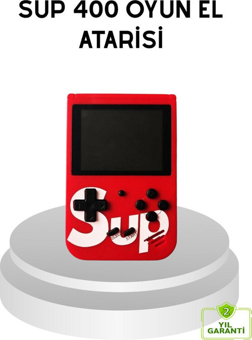 SUP Retro El Konsolu – 500 Oyun TV Bağlantılı 3 İnç Ekranlı Şarjlı Mini Atari