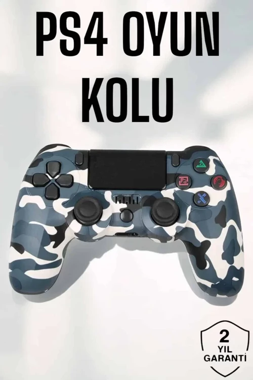 PS4 Kamuflajlı Kablosuz Oyun Kolu ve Joystick