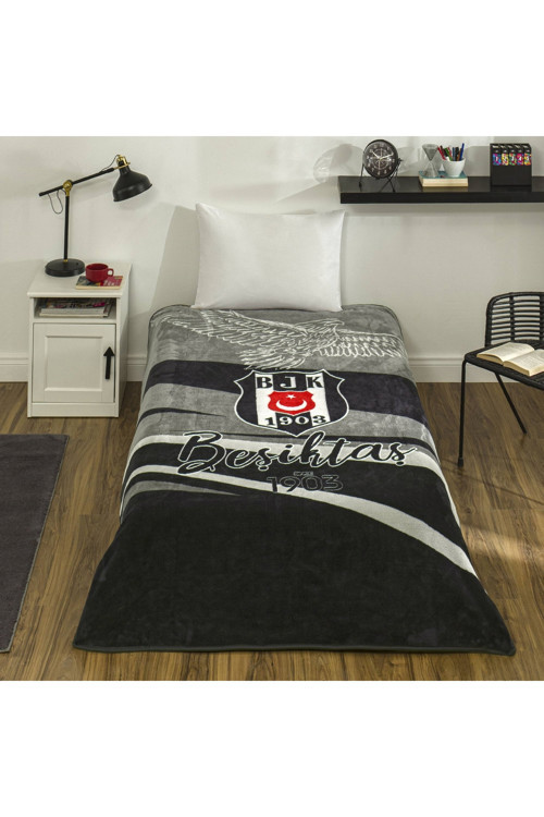 Lisanslı Beşiktaş Kartal Tek Kişilik Battaniye