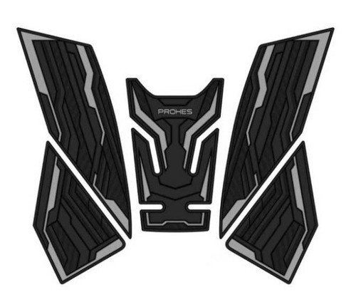 Bajaj Pulsar Ns 200 Uyumlu Kauçuk Tankpad Takımı Gri