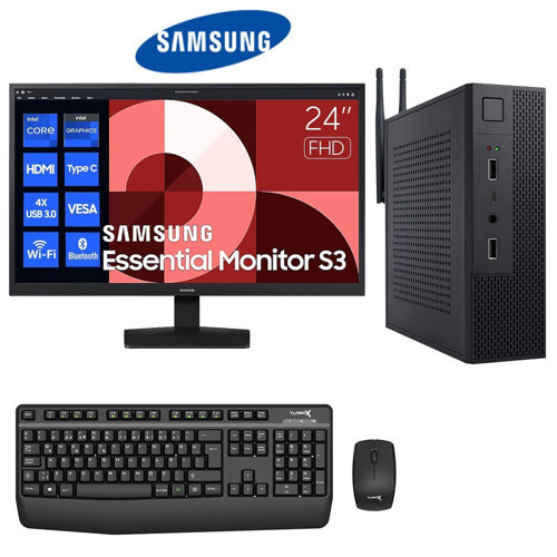 Mini-189 i5 6400 16GB Ram 512GB NVMe SSD 23.8 inç FHD Samsung Monitör Kurumsal Ofis Mini PC