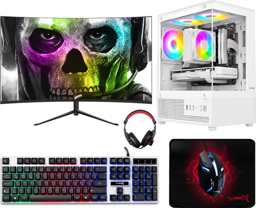 Tx9600 Ryzen 5 5600 16GB Ram 512GB NVMe 8GB RX580 23.8 Curved Oyuncu Masaüstü Oyun Oem Paket