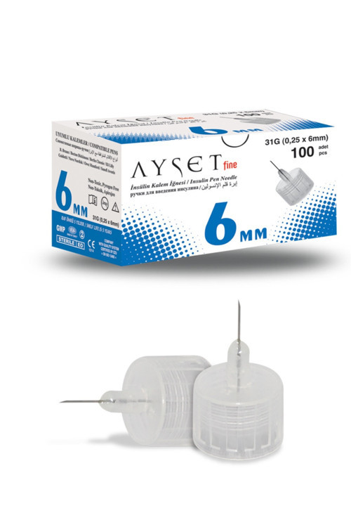 Fıne Kalem İğnesi 6Mm (1 Kutu 100Adet)
