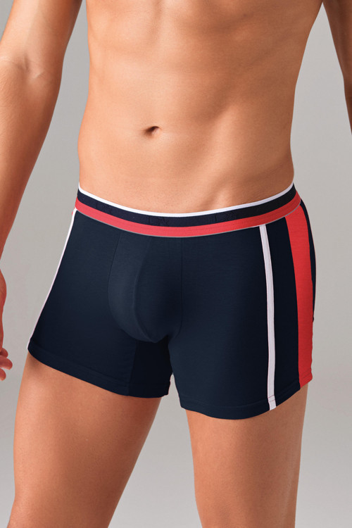 Erkek Modal Çift Renkli Torbalı Normal Paça Boxer 1713 - Beyaz