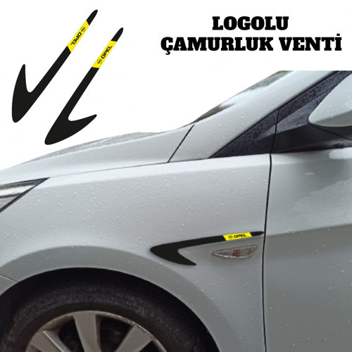 Opel Grubu ile Uyumlu Pleksi Çamurluk Venti Parlak Siyah (Sağ - Sol Takım)