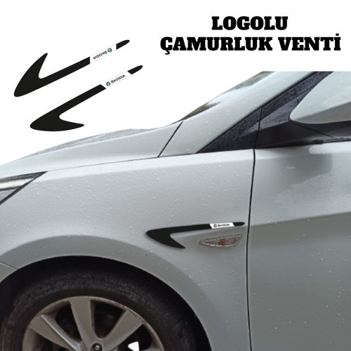 Skoda Grubu ile Uyumlu Pleksi Çamurluk Venti Parlak Siyah (Sağ - Sol Takım)