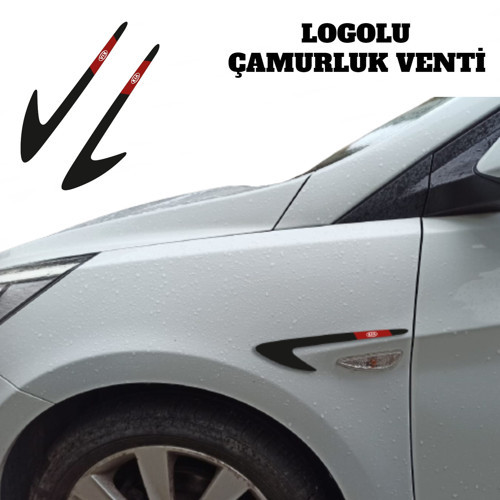 Kia Grubu ile Uyumlu Pleksi Çamurluk Venti Parlak Siyah (Sağ - Sol Takım)