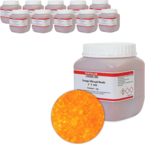 Silikajel Turuncu Nem Alıcı 1 Kg - İndikatörlü 10 Adet