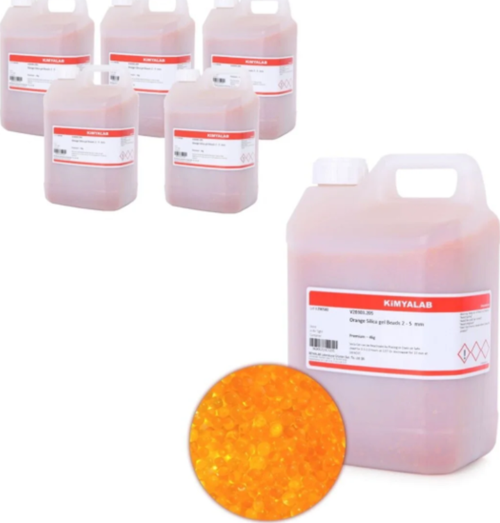 Silikajel Turuncu Nem Alıcı 4 Kg - İndikatörlü 5 Adet