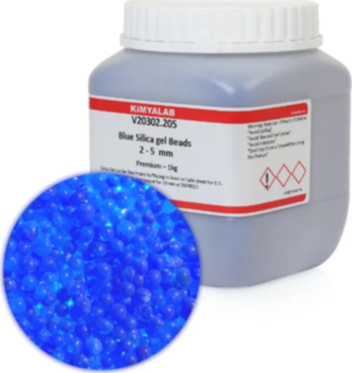 Silikajel Mavi Nem Alıcı 1 Kg - Küf Önleyici İndikatörlü