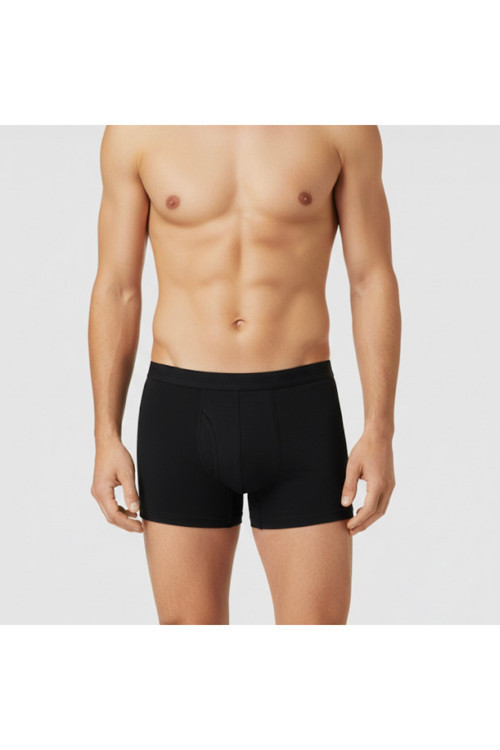 Erkek Pamuklu Düz Boxer