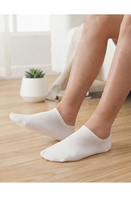 Unisex Sneaker Siyah Çorap Görünmez Bilekte Spor Çorap