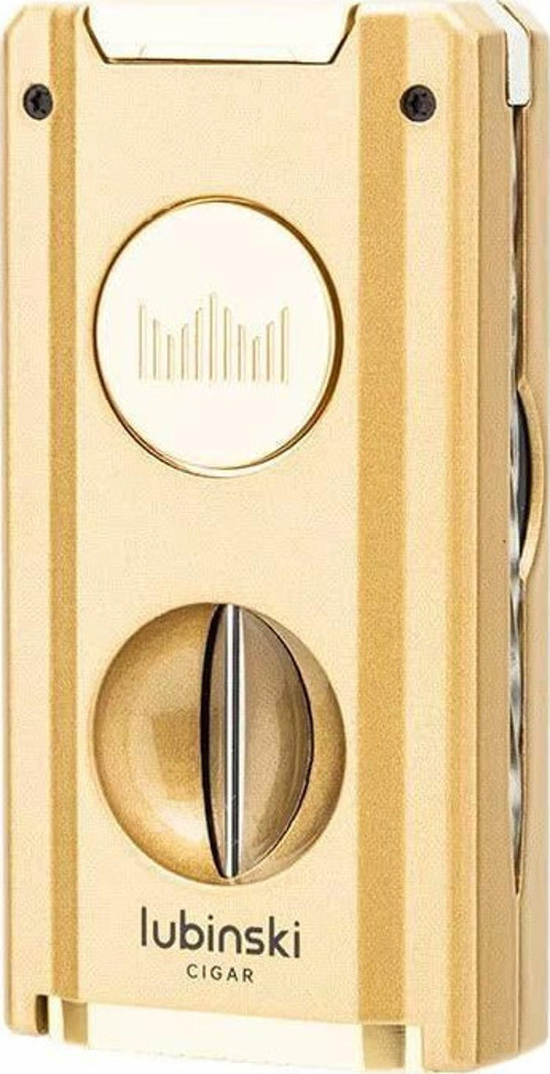 Yeni Seri Dahili V-Cutter Delicili ve İğneli Çift Torch Puro Çakmağı Gold
